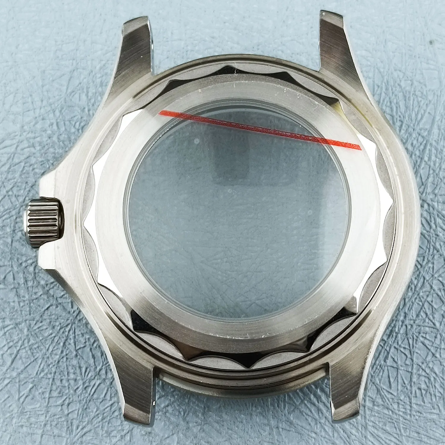 42 мм NH35 часы для дайвинга для дайвинга корпус из нержавеющей стали с сапфиром для NH35 NH36 автоматический механизм 10 бар водонепроницаемый прозрачный задний корпус