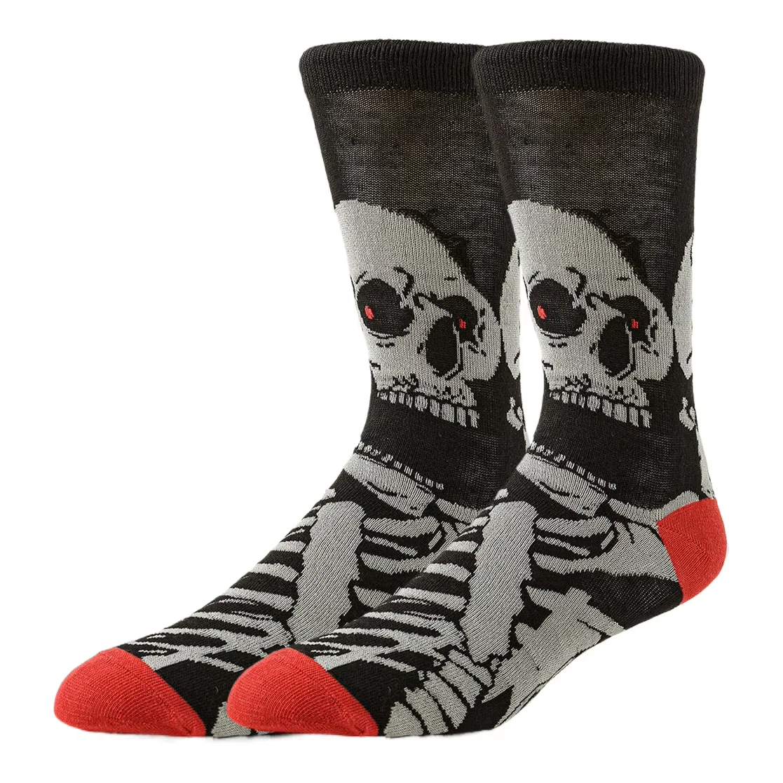 Мужчины Женщины Череп Трубка Носки Счастливые Носки Уличная Мода Дизайнер Хип-Хоп Забавные Новинки Платье Носки Теплые Комфортные Зимняя Повседневная Одежда
