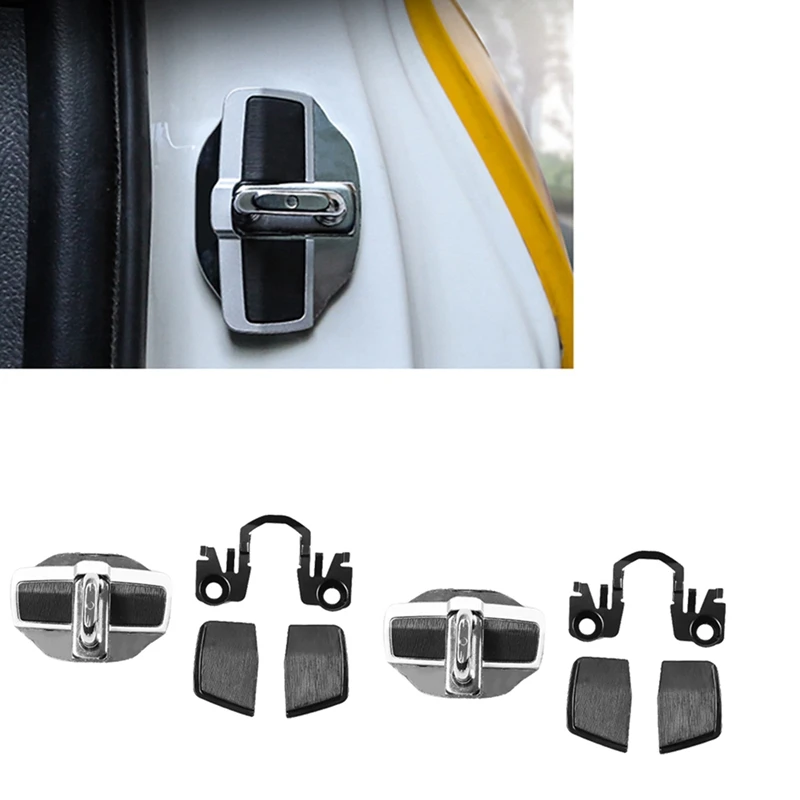 12 Set Car TRD Door Stabilizer Buckle For Honda Civic Accord CRV Odyssey HRV Door Lock Protector Latches Stopper Covers