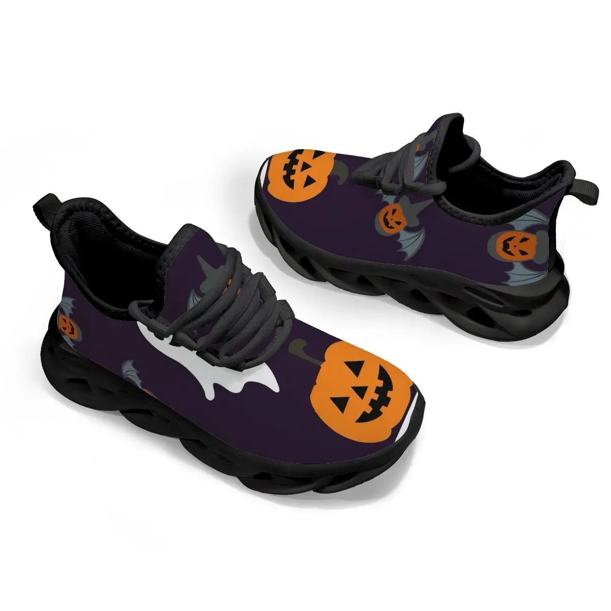 

Halloween Gift Sneakers Gothic Light Skull Print Running Shoes for Kids Christmas Weight Mesh EVA Walking Tennis Sports Shoes