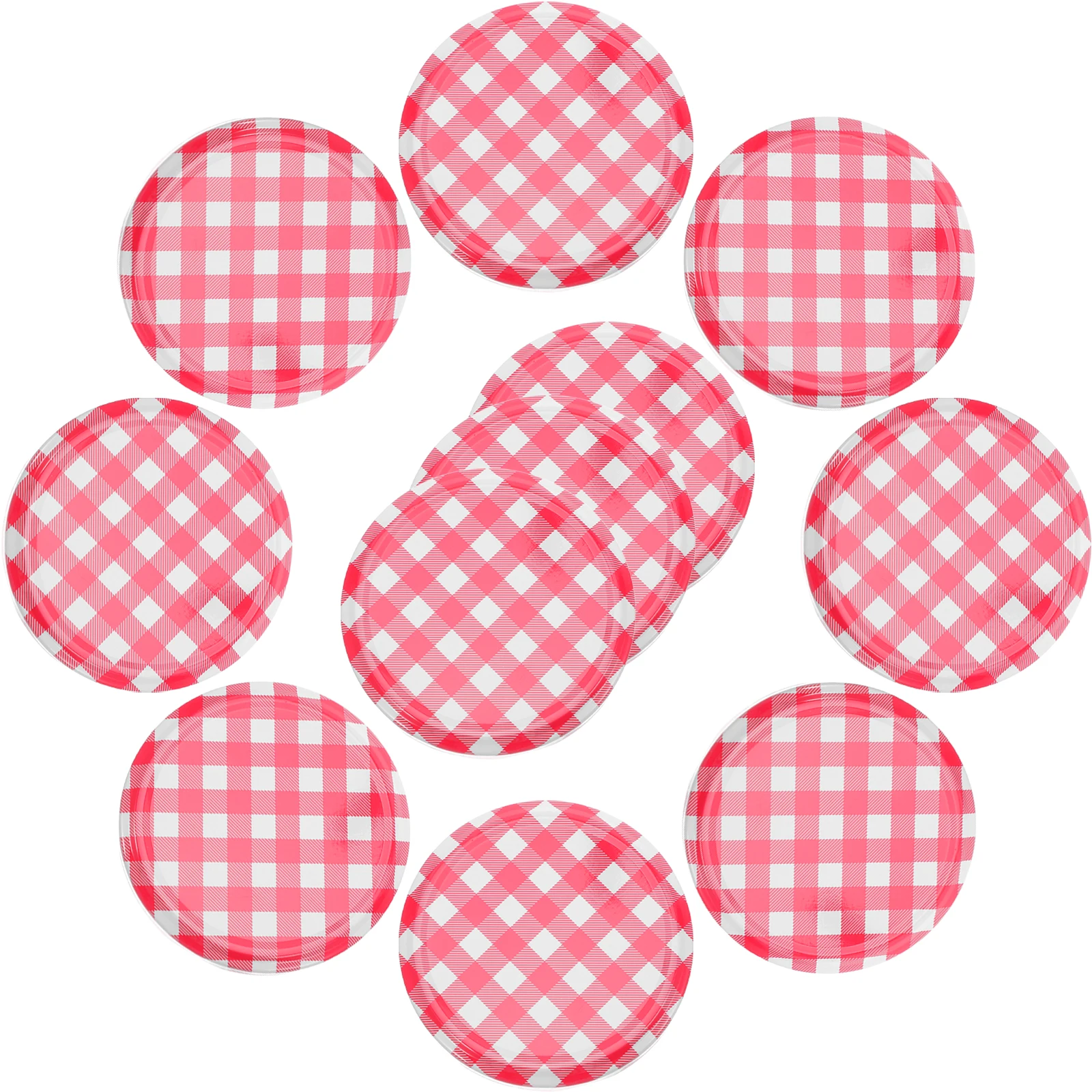 

40pcs Mason Jar Lids Regular Mouth Leak Proof Caps Wide Canning Rings Jam Covers Metal Durability Food Storage Kitchen Bar