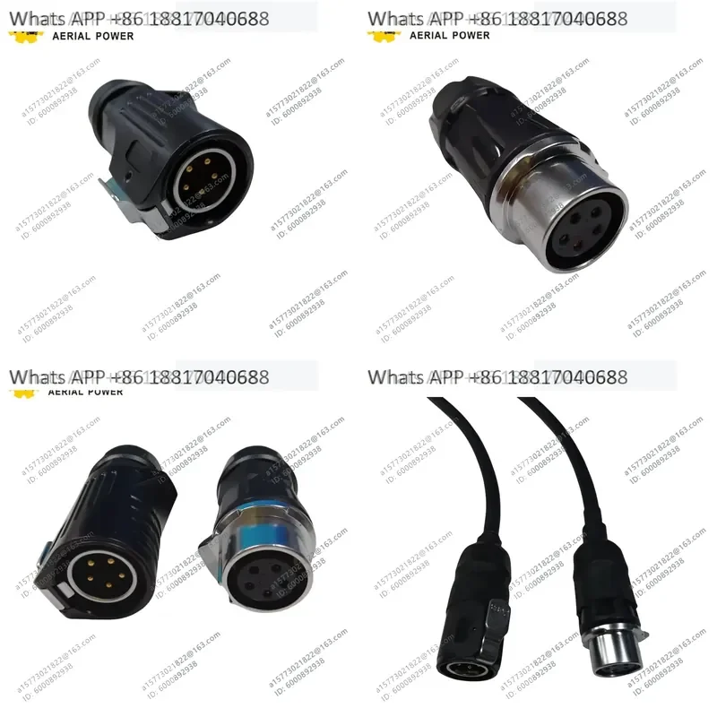 1PC for Lingong Scissor Forklift Joystick Plug Five Core Round Head Male Female Connector for High Altitude Truck Lifts