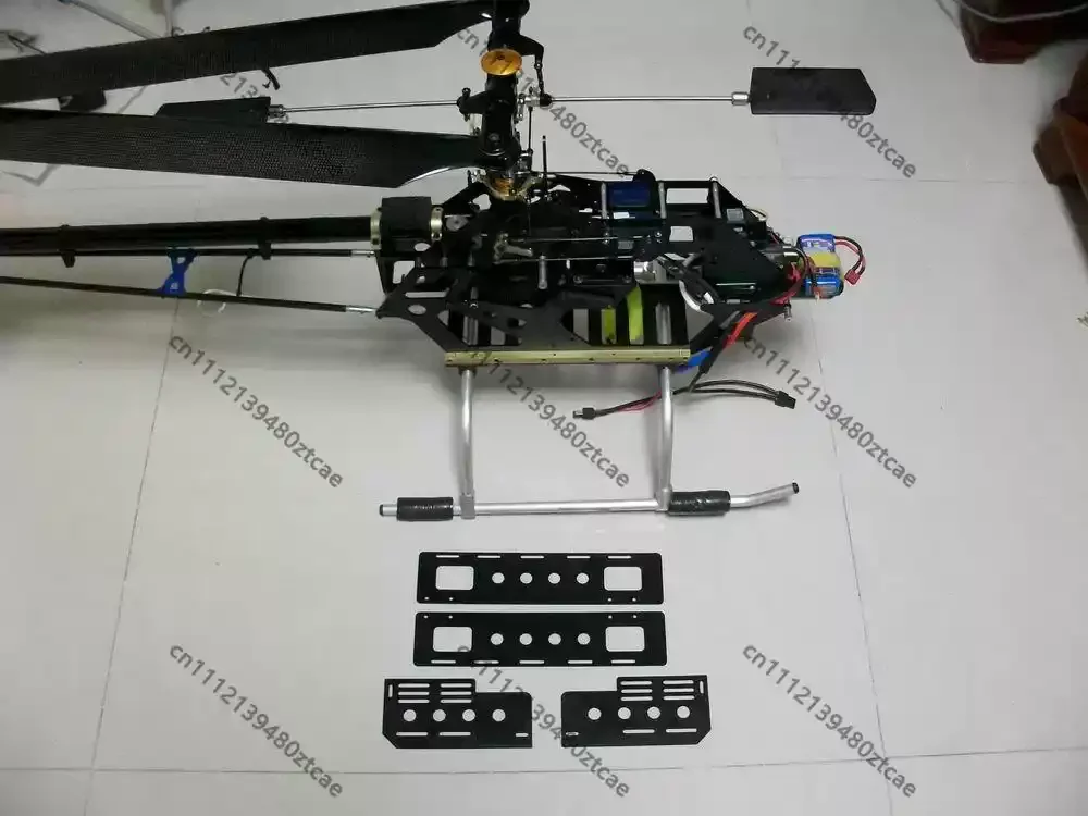 Model Helicopter Modification Replacement Parts Battery Mounting Rack With Base Plate And Side Panel For Electric RC Helicopter