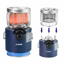 STARCAMP 2000W Outdoor Camping Backpacking Hiking and Picnic Mini Gas Heater & Stove 2 IN 1
