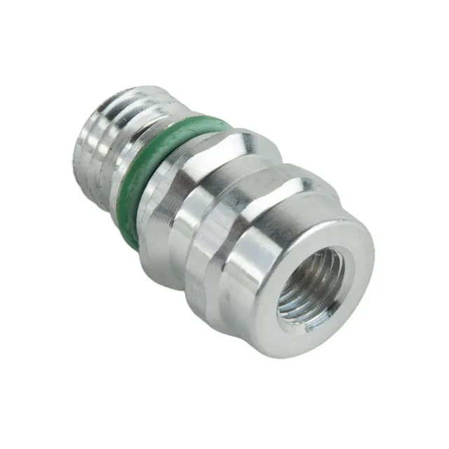 Nowy zawór serwisowy wysokiego Adapter portu R-134a bocznego z wymiennymi rdzeniami zaworów M12 X 1.5 gwint do chryslera do Ford