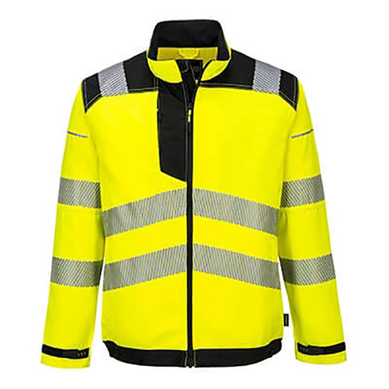 Safety Reflective Jacket Men Work Jacket Men Construction Zipper Front Work Wear Reflective