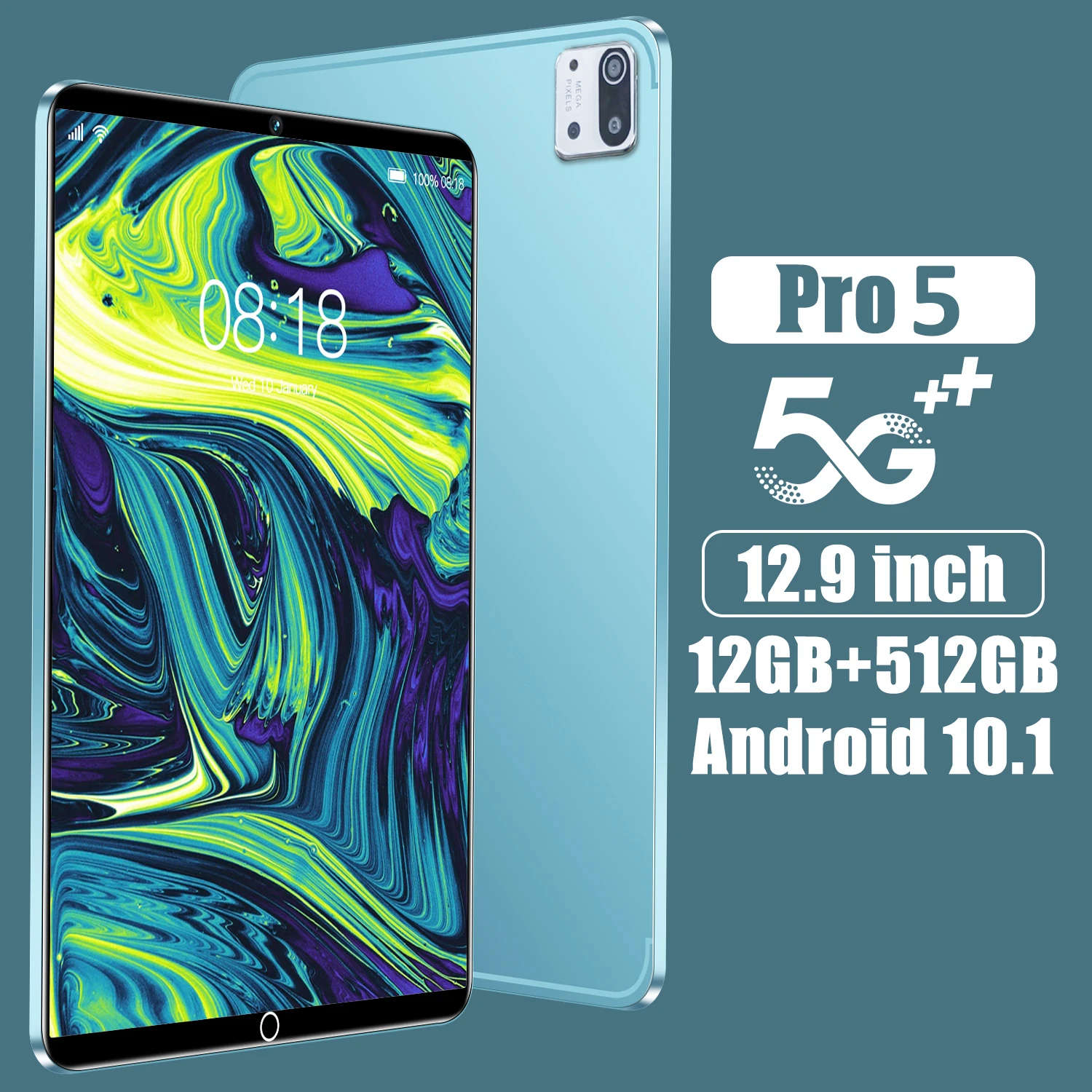 

New Tablet X6Pro Android 10.1 12.9-inch 4K HD Screen Deca-Core 12GB RAM 512GB ROM MIK6797 GPS 8MP+13MP Full Screen Hot Tablet PC