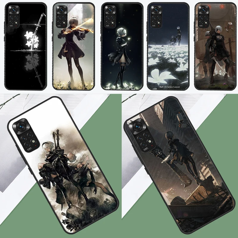 Nier Automata Lunar Tear Case For Xiaomi Redmi Note 12 Pro Plus 8 9 10 11 Pro 8T 9S 10S 11S 12S 9C 10A 10C 12C Cover