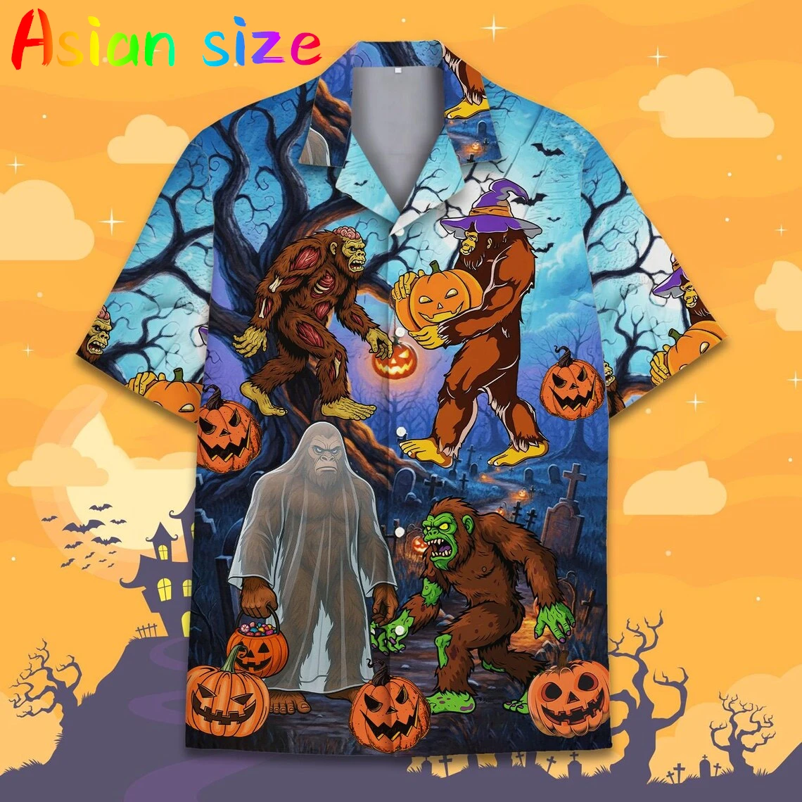 

2025 Autumn Funny Anime Big Foot 3d Print Trendy Cool Fashion Hawaiian Shirts Holiday Party Tops Short Sleeve Mens Shirts Blouse