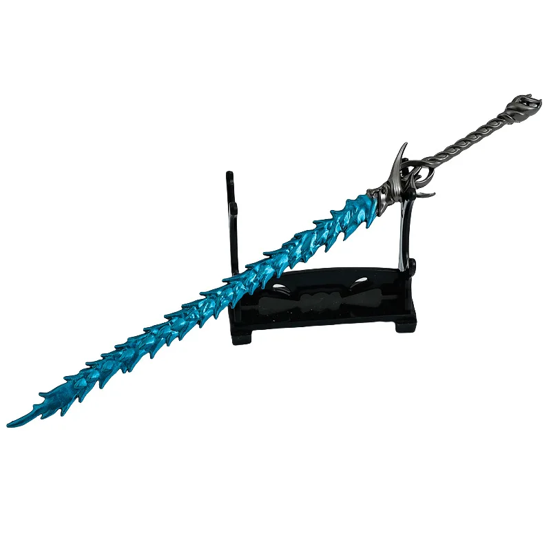 22CM Ne Zha 2 Chinese Anime Peripherals Shen Gobao Weapon Lie Kong Bian Full Metal Craft Model Collectible Desk Ornament Boy Toy