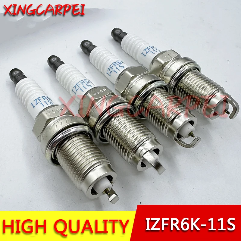 High Quality 4pcs IZFR6K-11S 5266 9807B-561BW Iridium Spark Plug For Honda Civic 2006 2007 2008 2009 2010 2011 1.8 IZFR6K11S