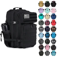 Mochila táctica de 25L, 35L, 45L, para hombres y mujeres, deportes al aire libre, viajes, gimnasio, senderismo, Molle, militar, Camping, caza, mochila de supervivencia