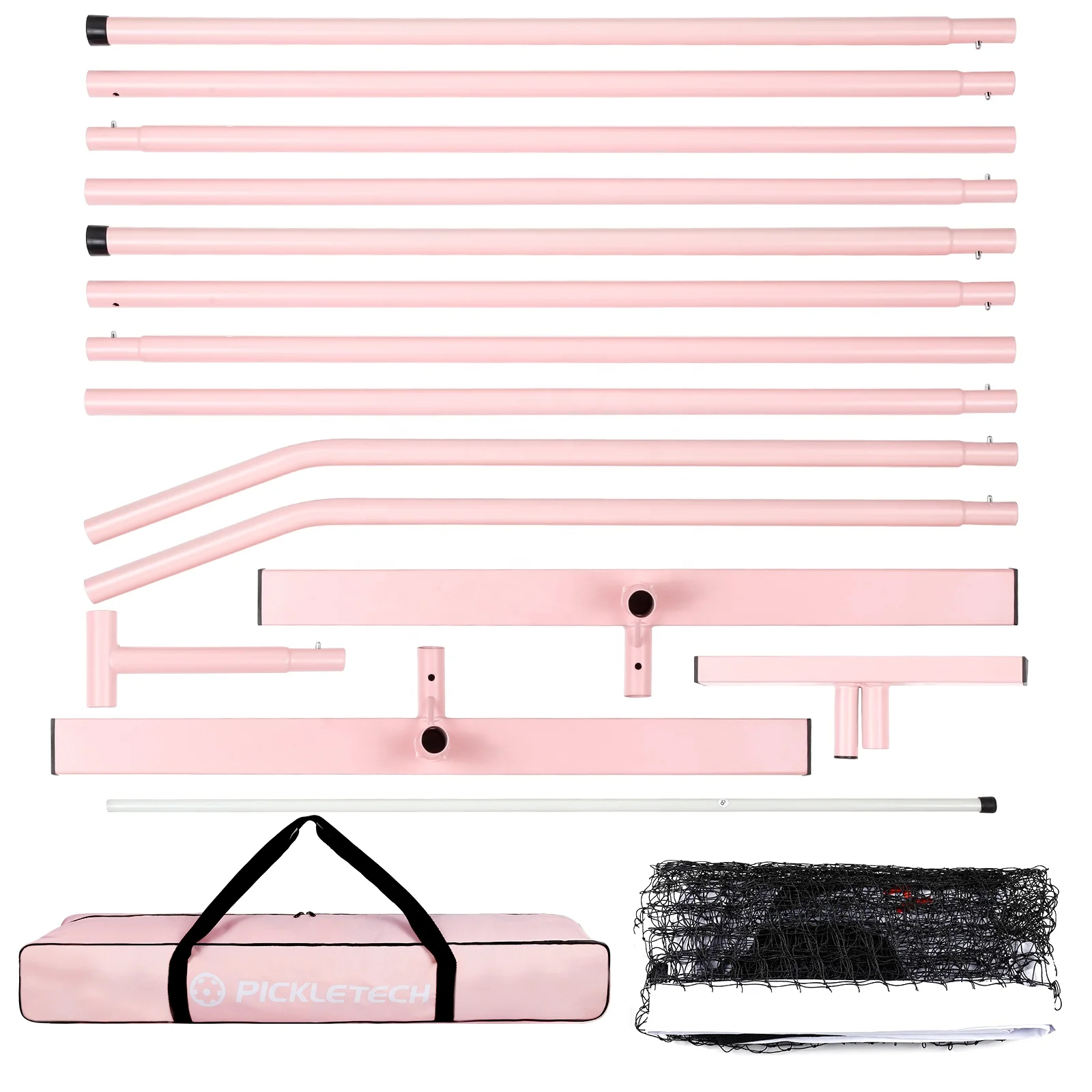 

Pickleball Post Net Versatile 22FT Easy Set for Outdoor Tournament Training Entertainment