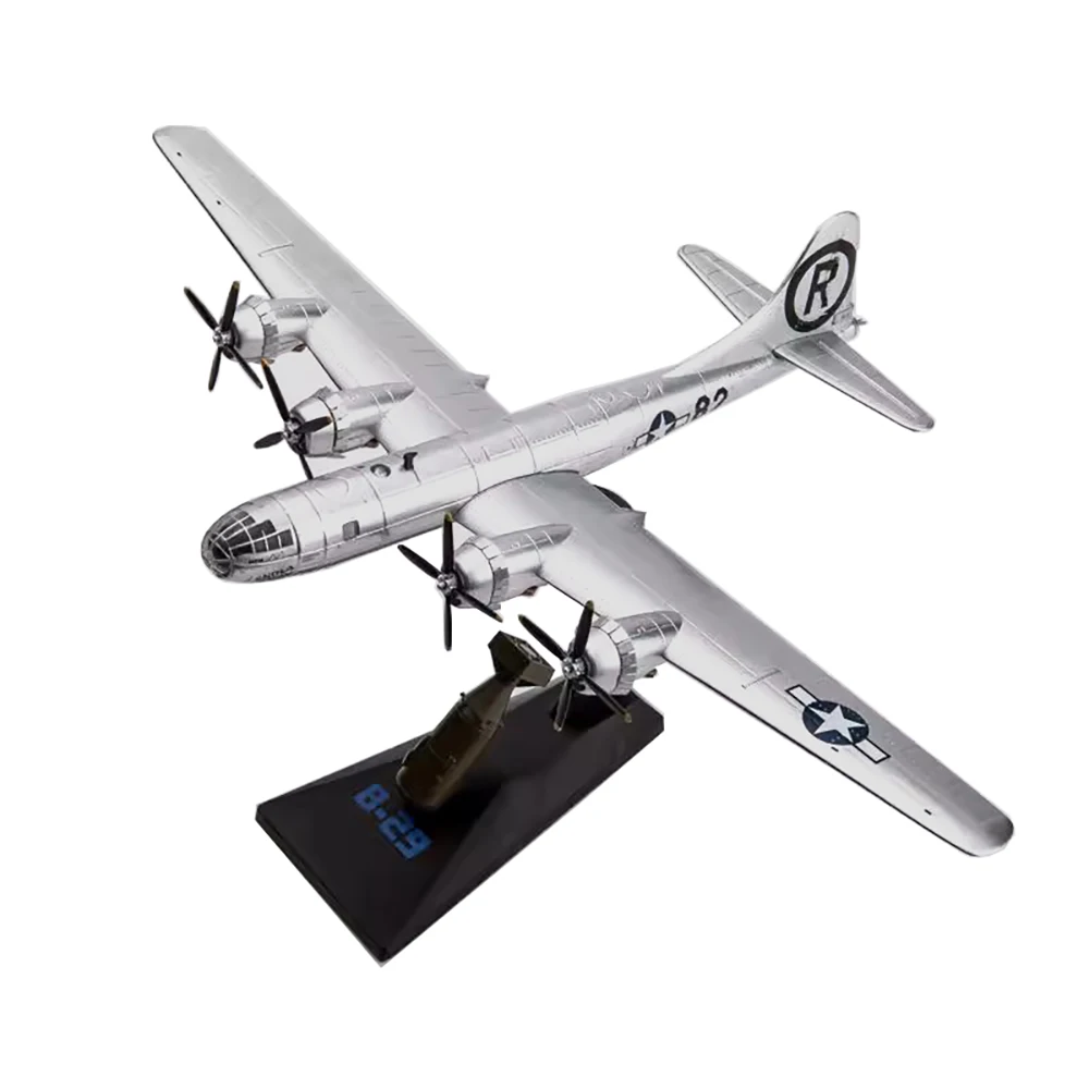 1/144 Alloy Strategic Bomber B29 US Air Force B-29 Superfortress Aircraft Model Children Kids Gift for Collection Decoration