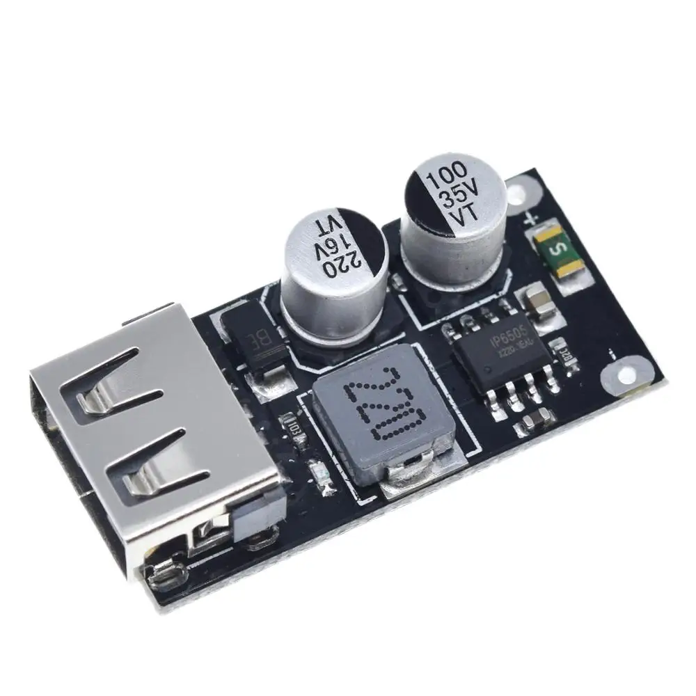 USB QC3.0 QC2.0 USB DC-DC Buck Converter Charging Step Down Module 6-32V 9V 12V 24V to Fast Quick Charger Circuit Board 5V