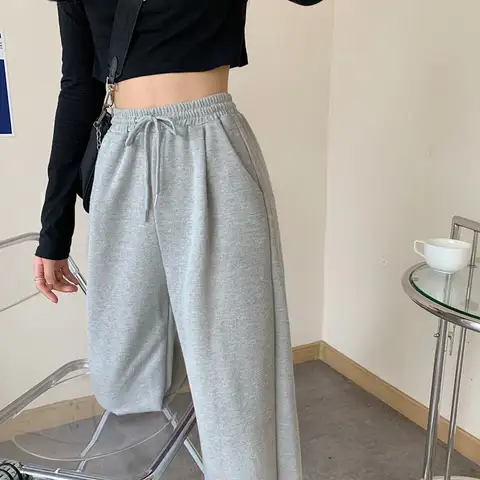 New Joggers Sports Hip Hop Running Pants Drawstring Women Lady Girls Sweatpants Comfortable Oversized Female Streetwear Trousers