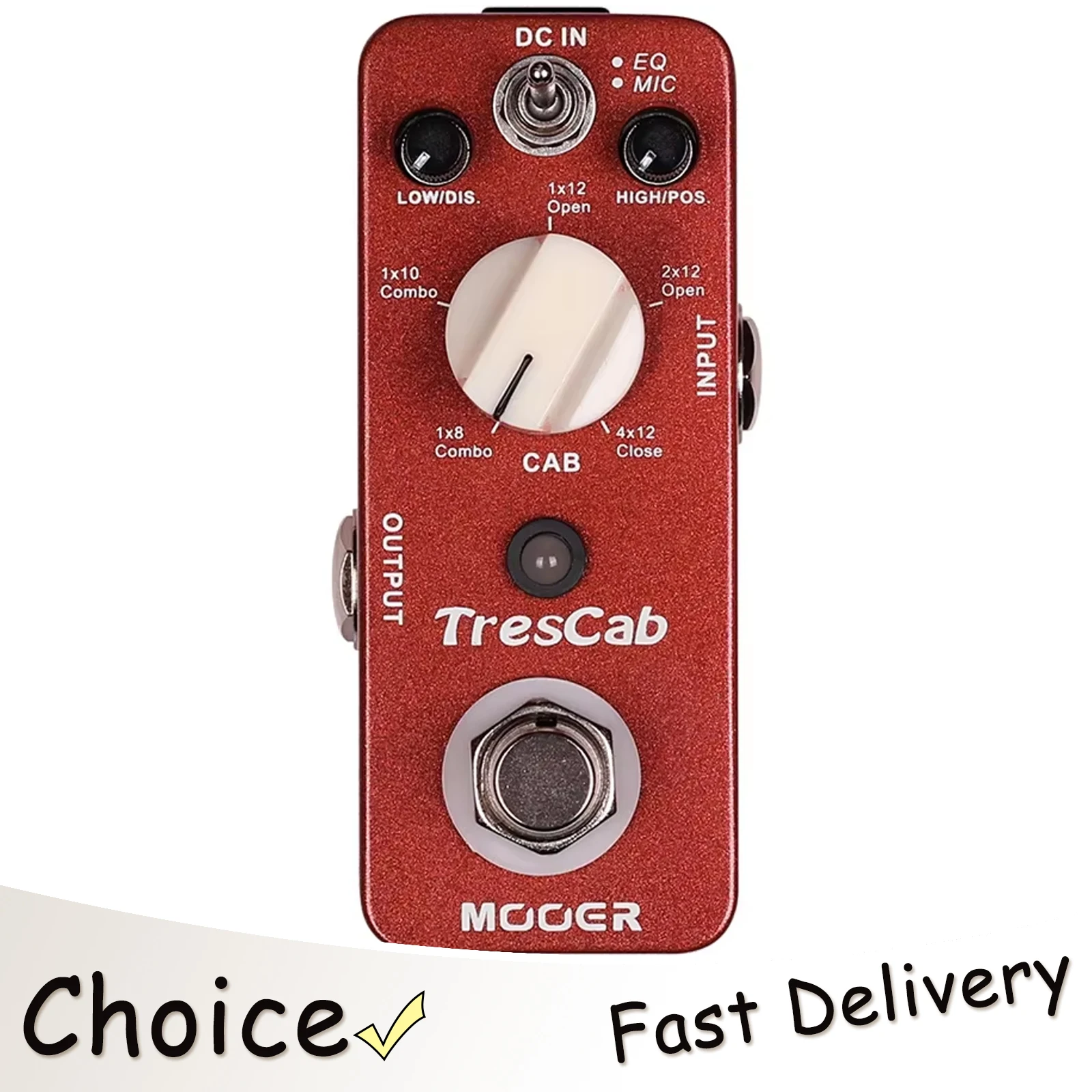 MOOER TresCab Electric Guitar Effect Pedal Digital Cabinet Simulation True Bypass Full Metal Shell Pedal Guitar Accessories