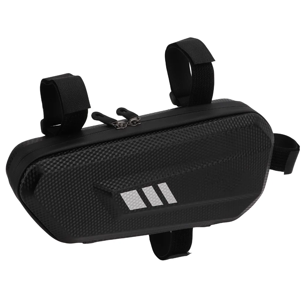Hard Shell Motorcycle Saddlebag Waterproof PU Leather Bike Pannier Bag Black for Left Side Motorcycle Side Bag Bicycle Cycling