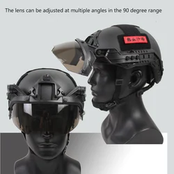 Universal Tactical Helmet Rail Mount Visor Flip Up Goggles for FAST/MICH Helmet