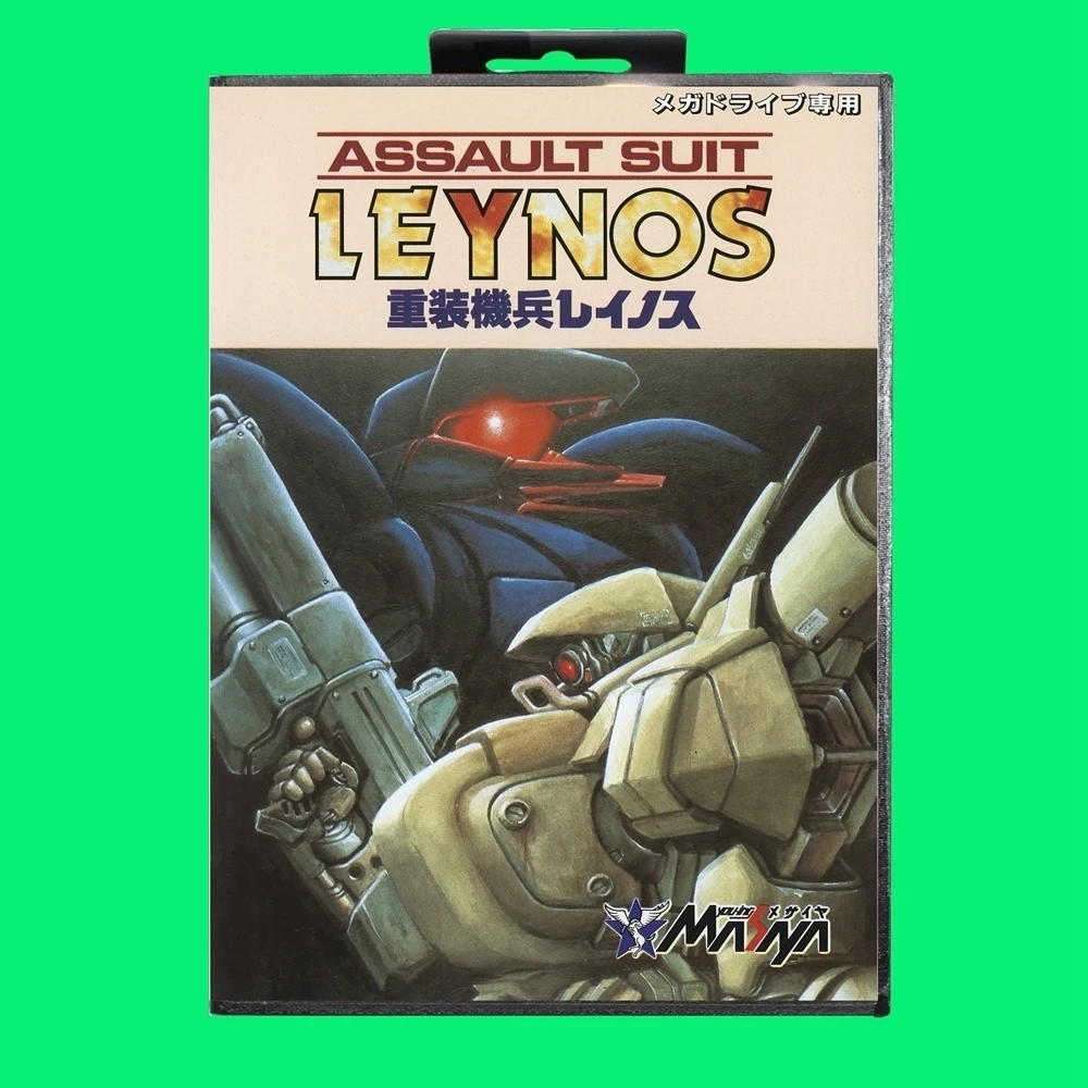 Assault Suit Leynos Game Cartridge 16bit MD Game Card With JP Cover Retail Box For Sega Mega Drive