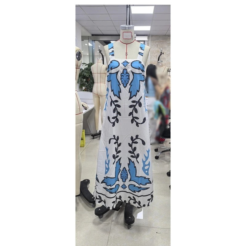 Combhasaki feminino verão estético floral impressão sem mangas pescoço quadrado arco amarrado sem costas solto a linha praia boho tanque vestido longo