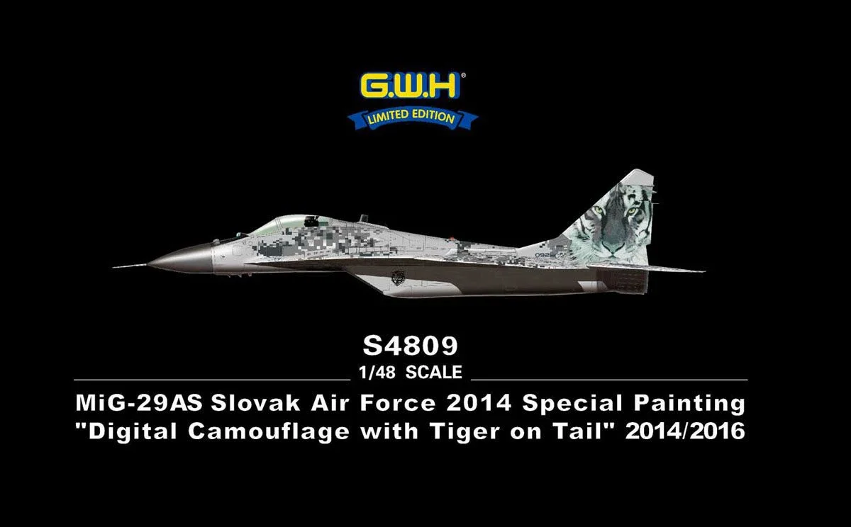 Great Wall Hobby S4809 1/48 MiG-29AS Slowakische Luftwaffe 2014, Sondermalerei – maßstabsgetreuer Modellbausatz