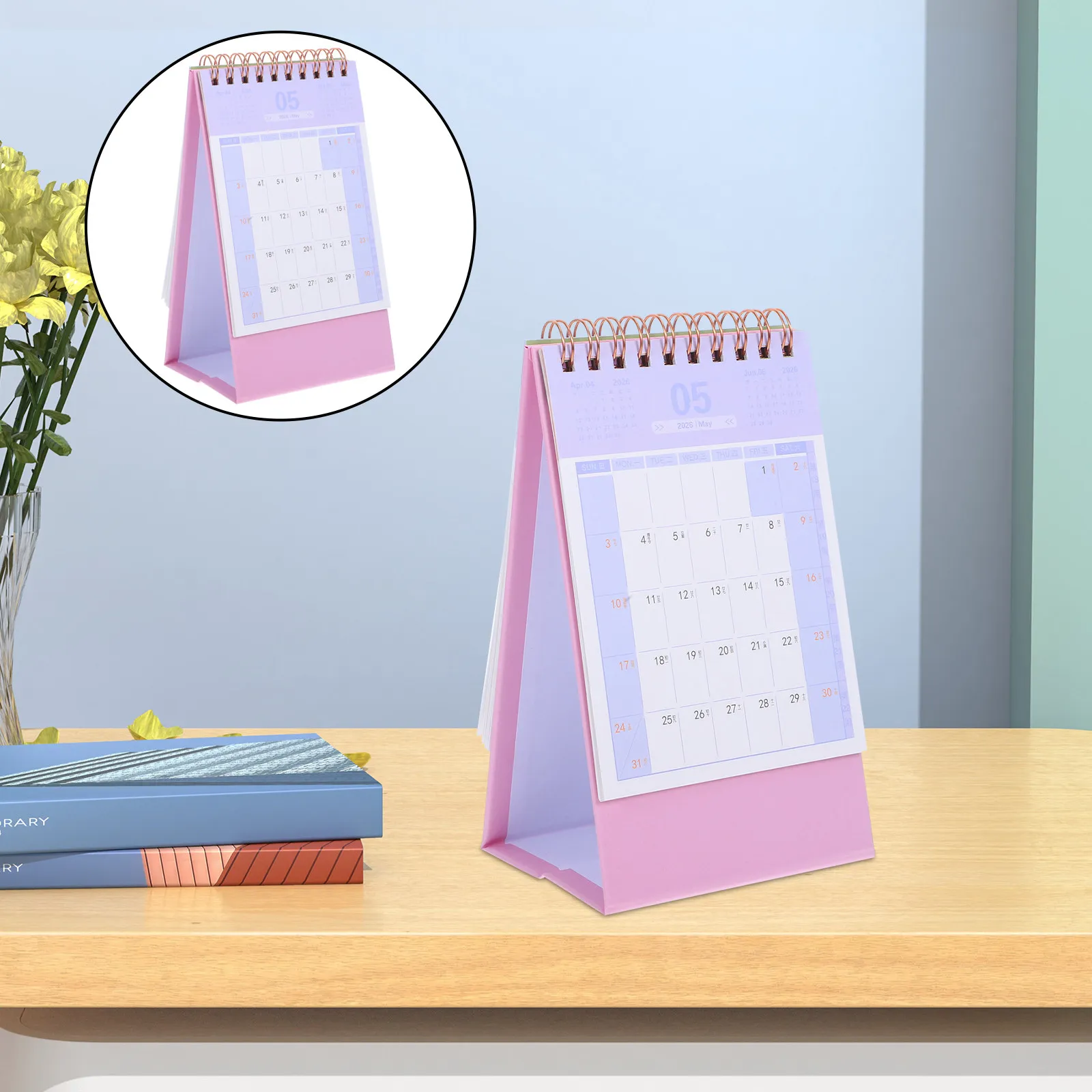 

2026 Desk Calendar Minimalist Stand Up Design Green Monthly Planner for Office Home Daily Scheduling Monthly Planner Desktop
