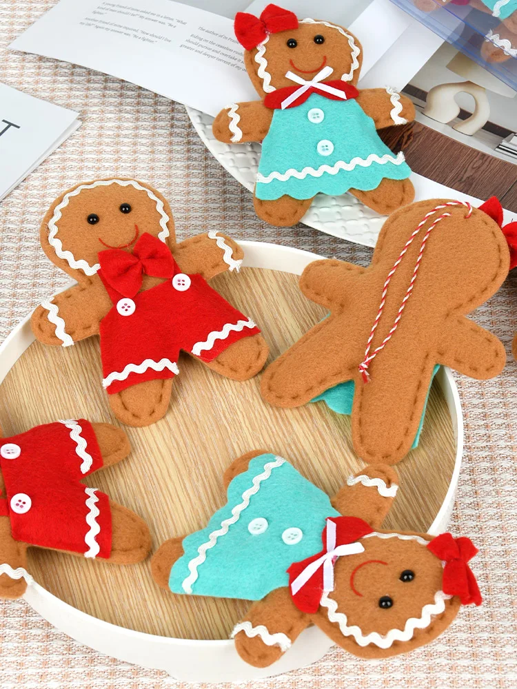 Christmas Decoration Pendant Fabric Doll Doll Gingerbread Man