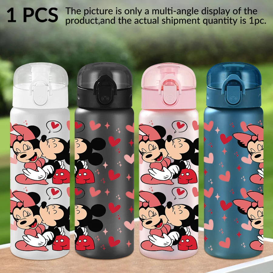 

1 шт., пластиковая бутылка для воды с рисунком Диснея, Микки, Минни, 26 унций, чашка для воды для занятий спортом на открытом воздухе, подарок на день рождения/сзад в школу