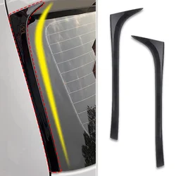 For VW Golf 7 7.5 MK7 MK7.5 2014-2018 Glossy Black ABS Rear Window Side Trunk Spoiler Canard Canards Splitter Accessories