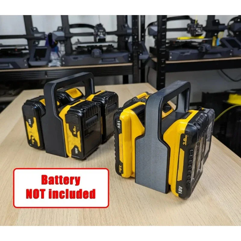 

4x Battery Basket Carrier Caddy Holder for DEWALT With Storage Compartment DCB205 DCB205-2 DCB204 DCB200 DCB203