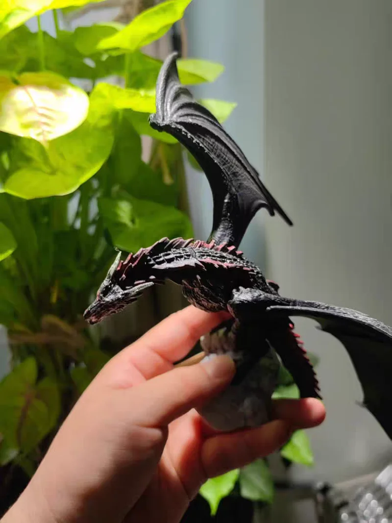 Hot Sale Game Of Thrones Frost Wyrm Viserion Black Dragon Movable Action Figure Model Toys Desk Decor Birthday Gift Xmas Gifts