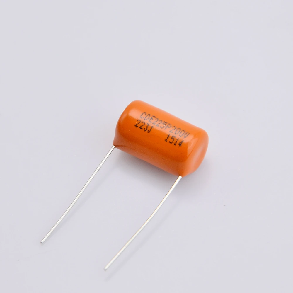 Конденсатор оранжевого тона ± 5% SBE/CDE 200 В 0,022 мкФ/400 В 0,047 мкФ гитарный конденсатор для электрогитары бас