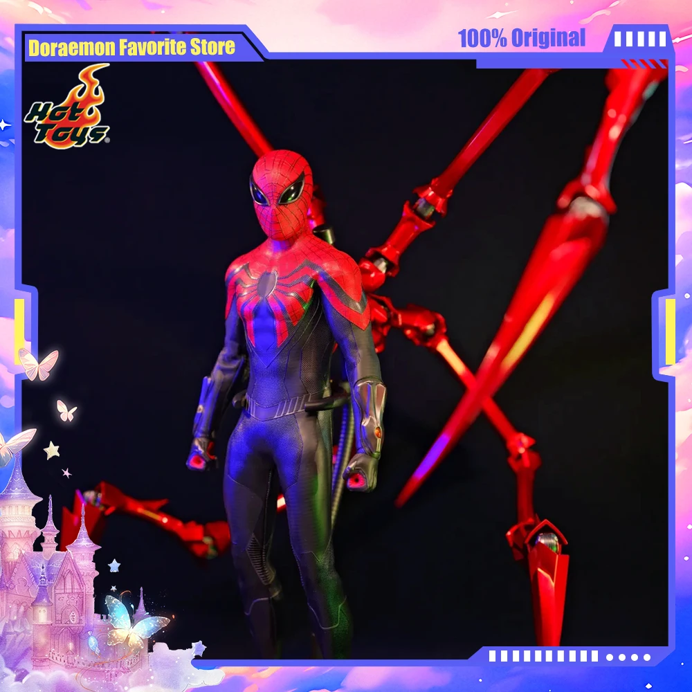 

Hot Toys HT VGM61 1/6 Peter Parker Superior Suit SpiderMan 2 Action Figure Marvel Movie Original Delicate Anime Model Soldier