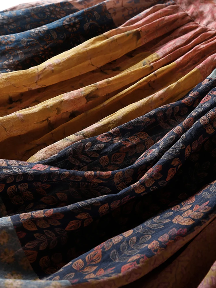 Women Bohemian Holiday Beach Sundress 2024 New Summer Oversized Vintage Literary Maxi Dresses Elegant Party Dress for Women