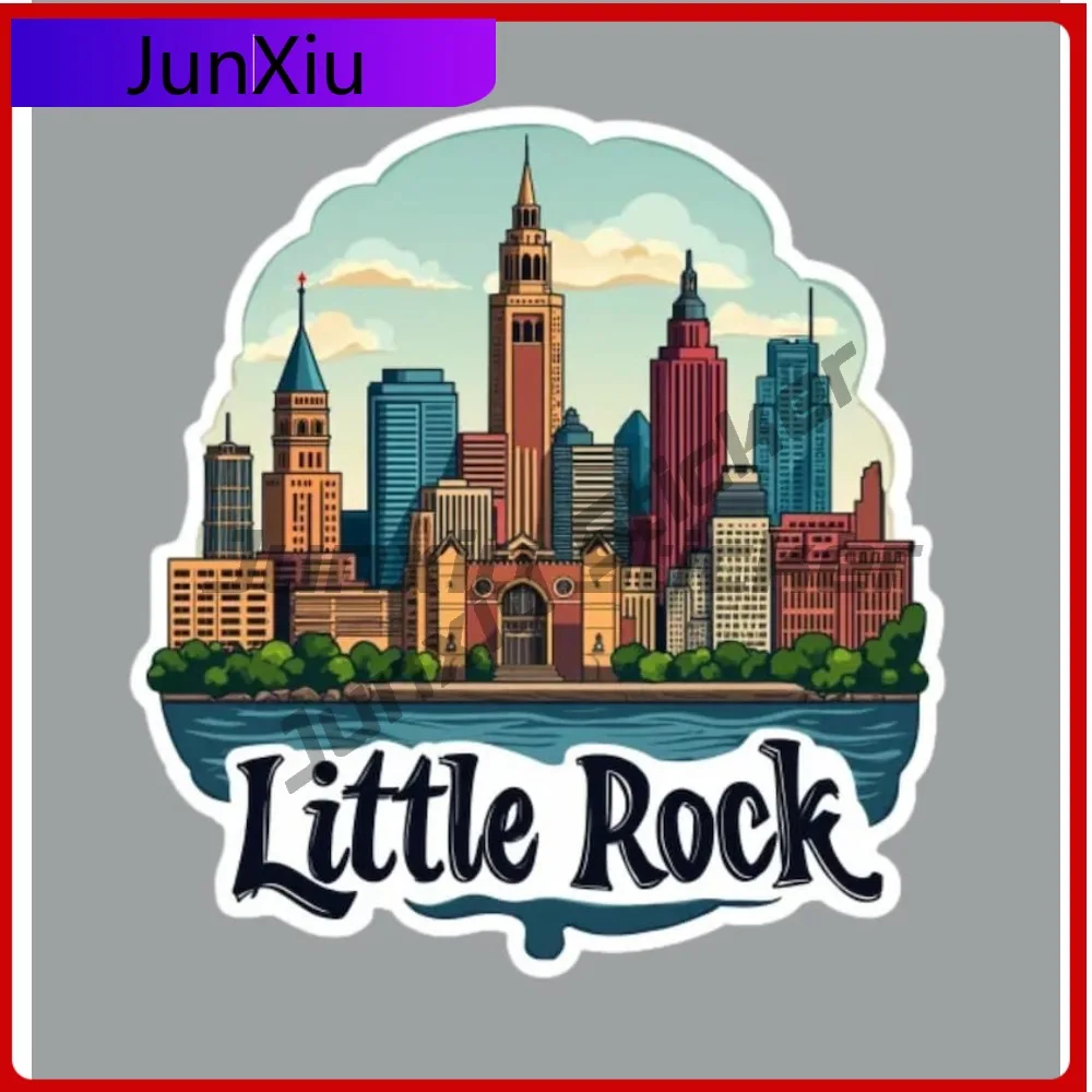 

Little Rock Arkansas Fridge Or Laptop Sticker Anti Scratch Exterior Custom Decals Motorcycle Stickers Forest Tent Camping Bumper