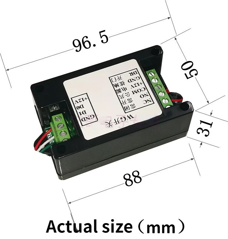 Imagem -04 - Wiegand-switch Módulo Adaptador de Relé Wii de Saída para Relé wg Switch a Seco