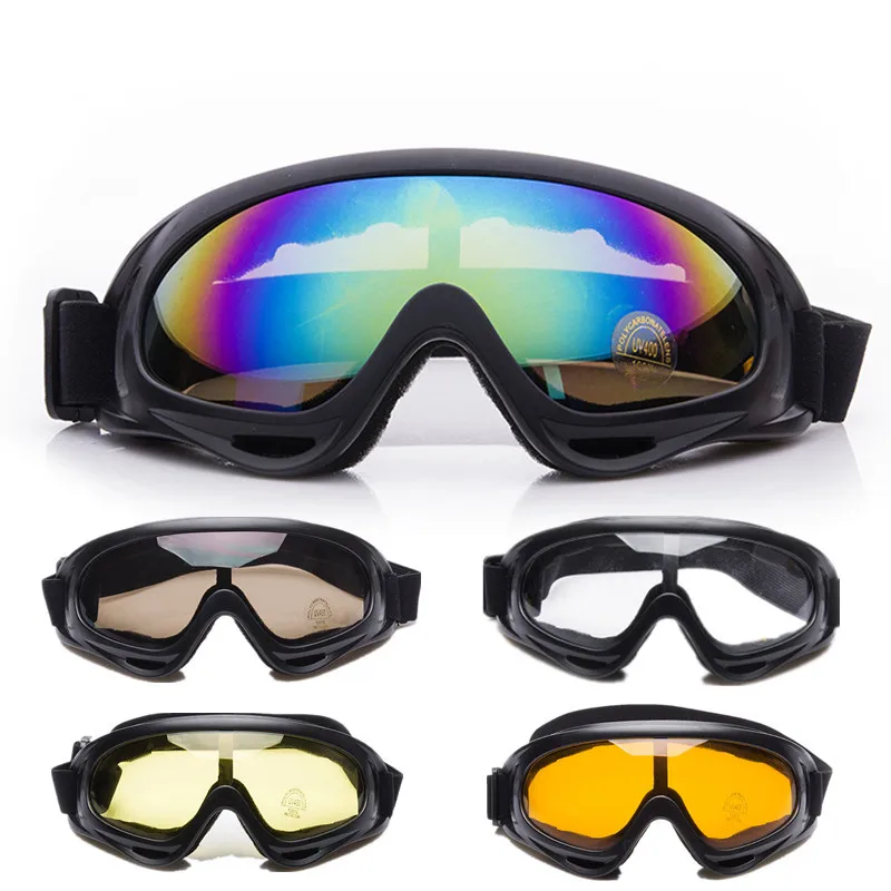 Outdoor Motorcycle Skiing X400 Windproof Goggles Splash Proof Saliva Goggles Motorcycle Goggles