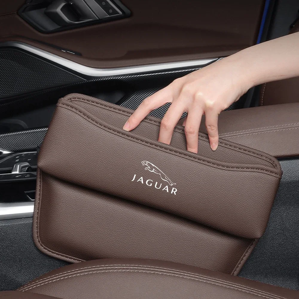 Multifunction Car Seat Gap Organizer Seat Crevice Slot Storage Box for Jaguar XF XJ XJL XE XKR XK E F I PACE JS R sport