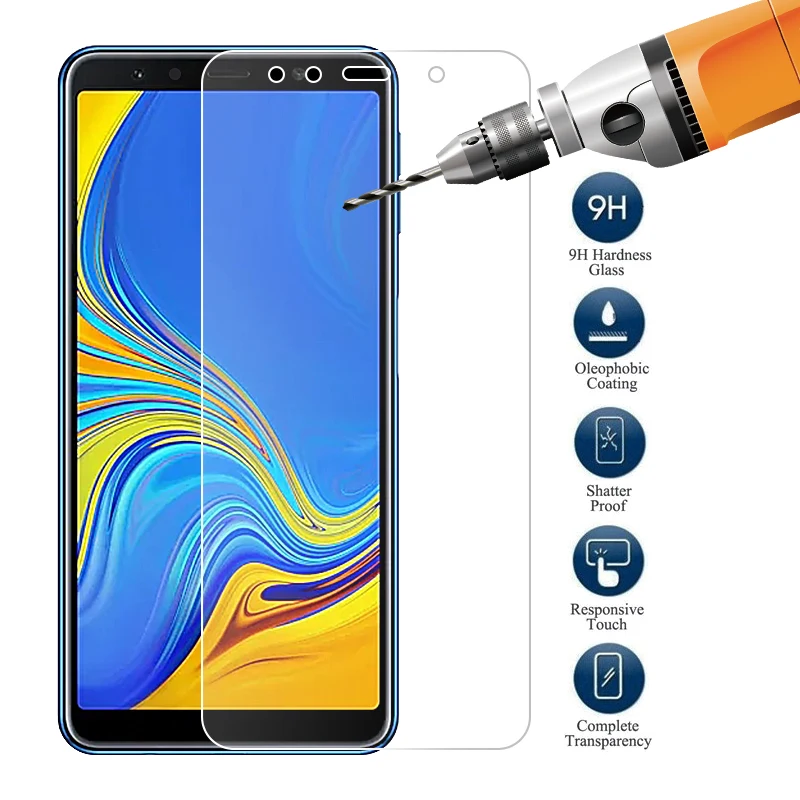 Pcs Tempered Glass untuk Samsung Galaxy A7 2018 SM-A750FN/DS SM