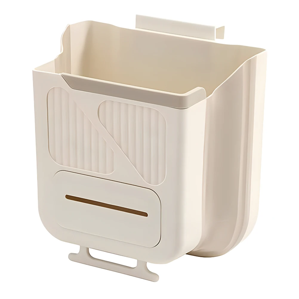 

Kitchen Trash Can Garbage Pail Household Plastic Compost Bin Pp Cabinet Hanging Waste