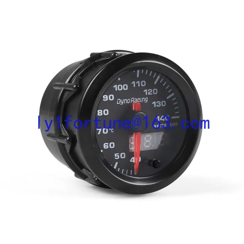 Digital display pointer dual function car instrument panel 7-color backlight turbine speed water temperature gauge with sensor