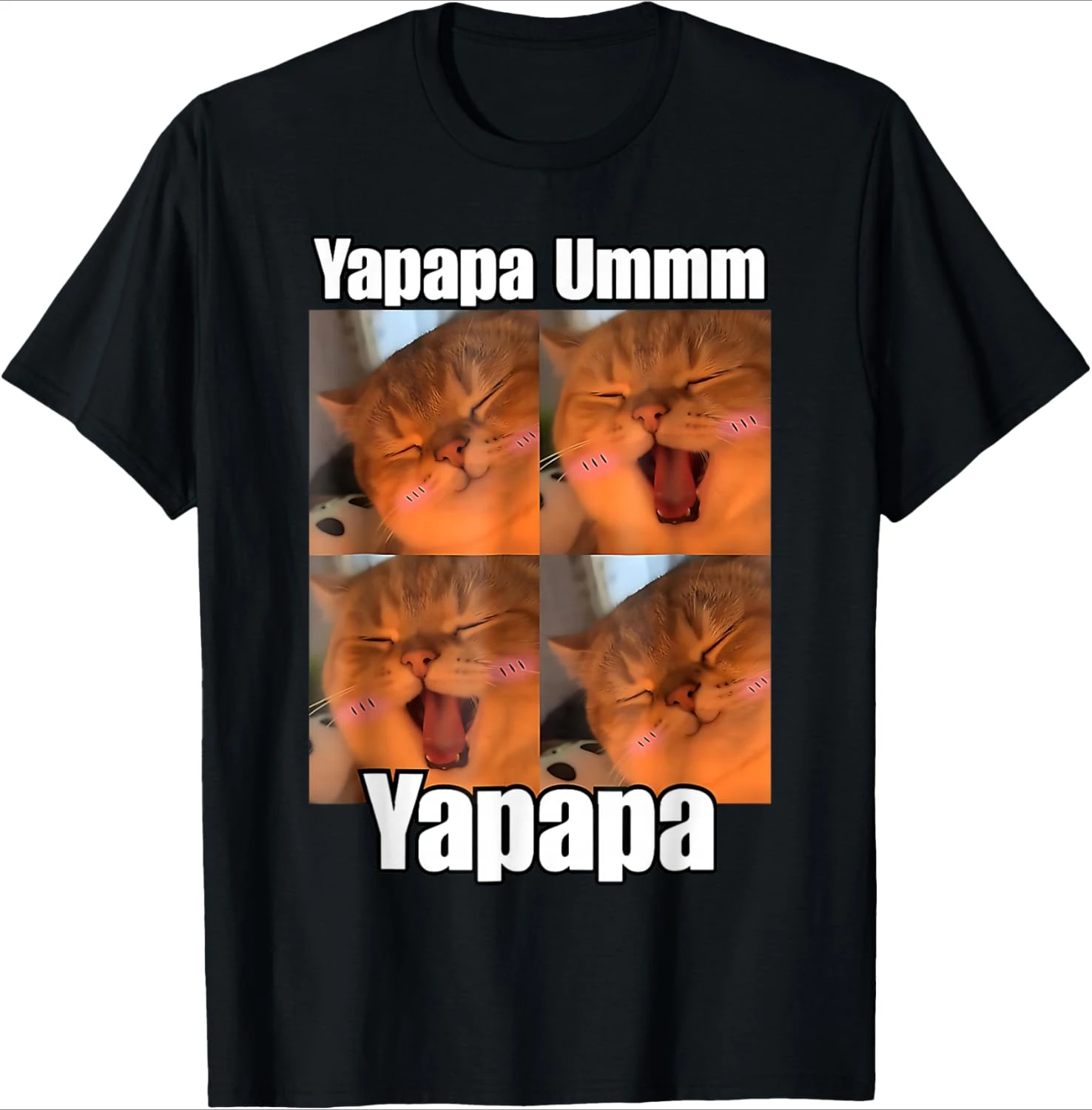 

Женская повседневная футболка Yapapa Ummm Cat Meme с короткими рукавами и забавным юмором, универсальный базовый топ с круглым вырезом, мягкий и удобный