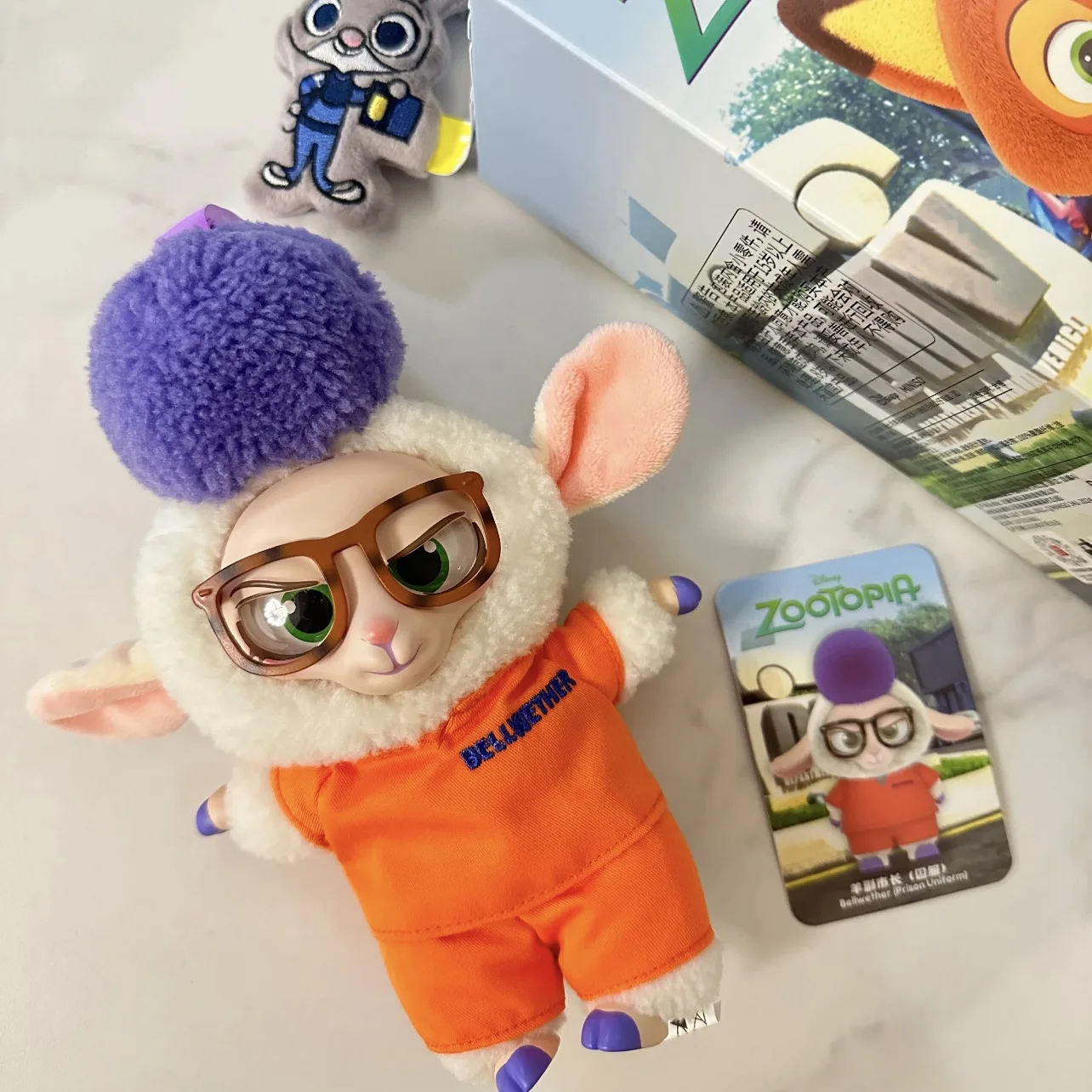 Genuíno ponto zootopia série vinil pelúcia caixa cega bonito saco pingente decoração figura tendência brinquedo presente de aniversário das crianças