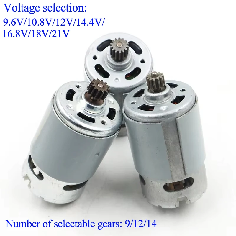 

9.6V 12V 14.4V 16.8V 18V 21V DC Gear Motor RS-550 For Makita For DeWalt For Bosch For Milwaukee Electric Drill Screwdriver Parts