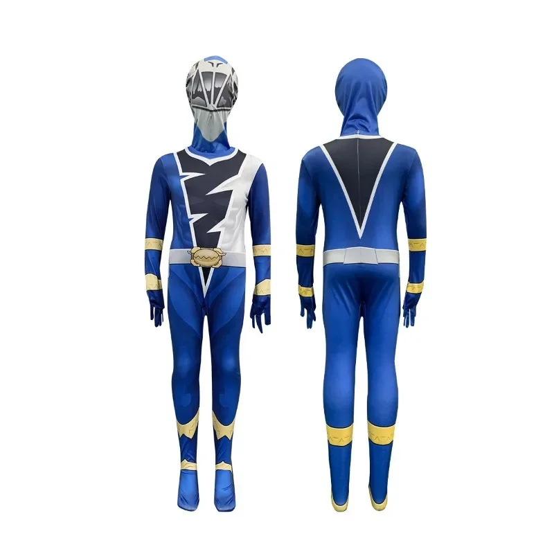 

Child Superhero Power Samurai Rangers Fantasia Cosplay Costume Adult Morpher Mighty Jumpsuit Carnival Party