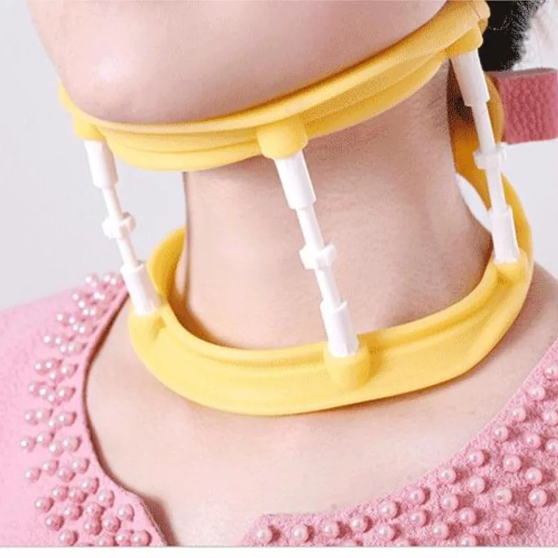 

Cervical traction device remedical household adjustable collar silica gel traction device four seasons