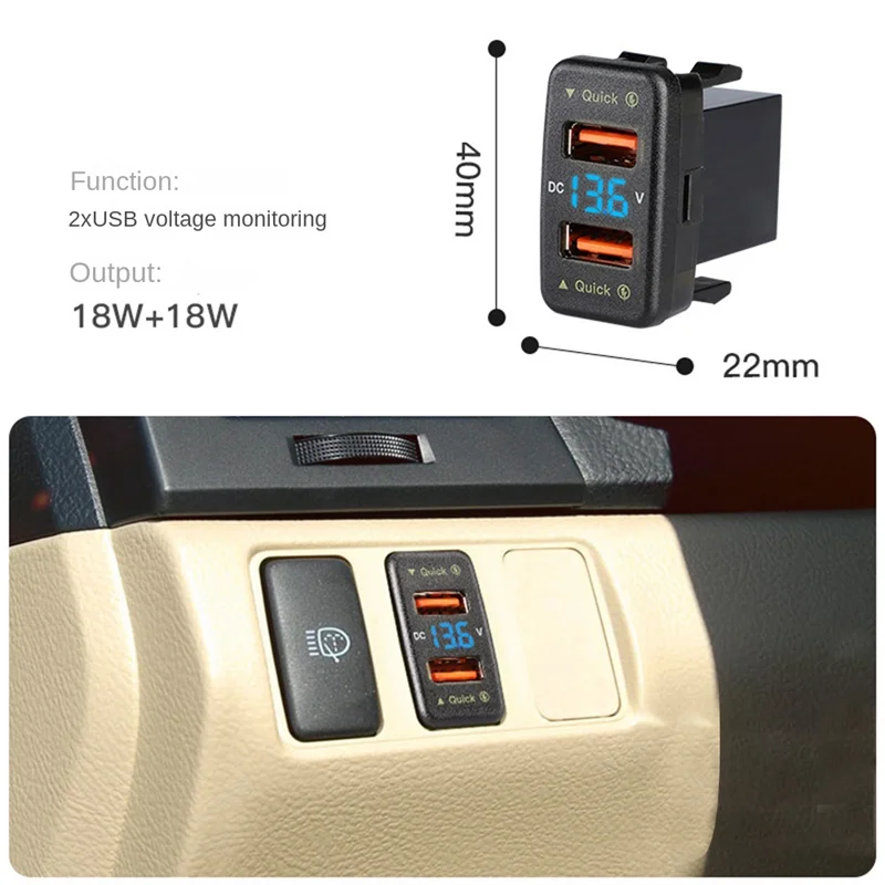 Classic-36W Car Charger Dual USB Fast Charge Car Supplies