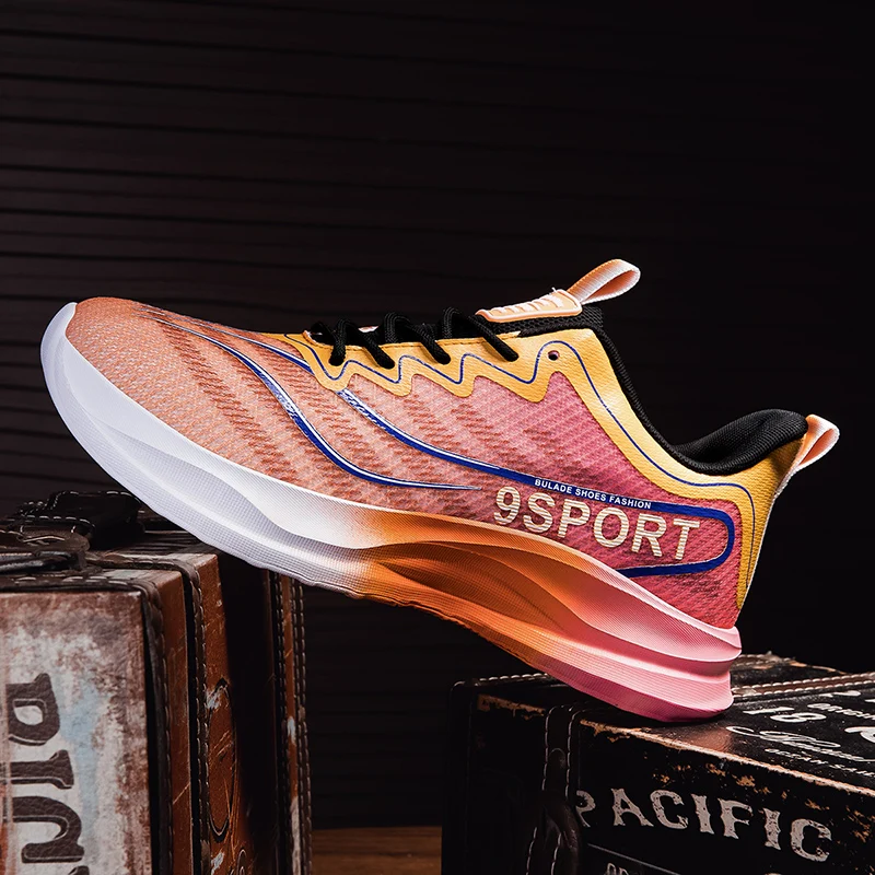 

YRZL Men Athletic Lightweight Running Shoes Breathable Sports Sneakers for Comfortable Walking Shoes Anti Slip Training Shoes