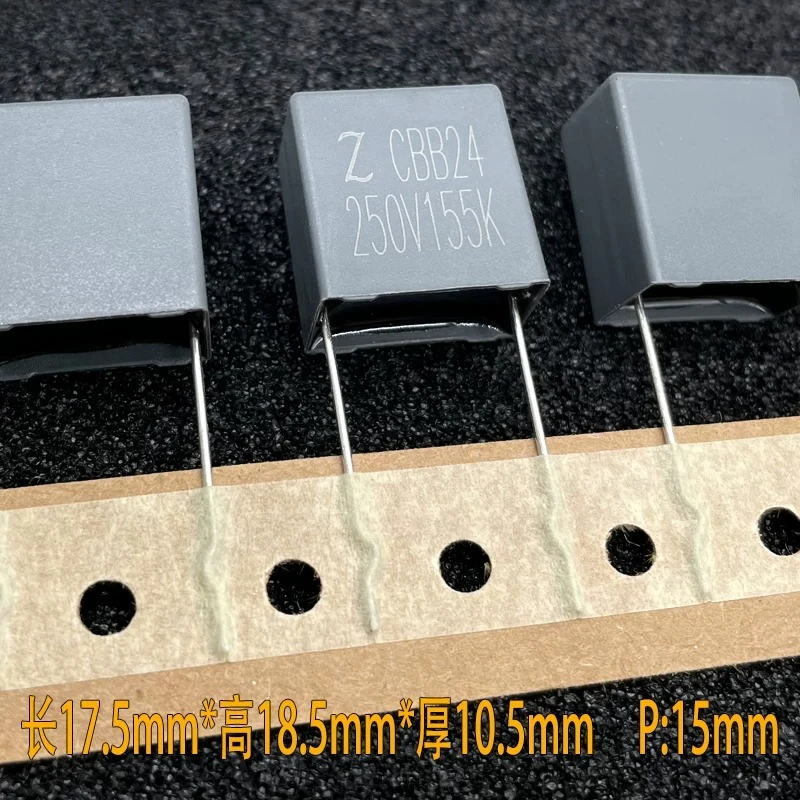 z-mkp-155-15uf-1u5-250v-高周波安全フィルムコンデンサ-p15、ファラッドの代替品、100個入り。